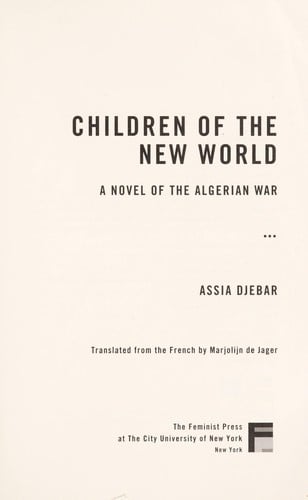 Children of the New World: a novel