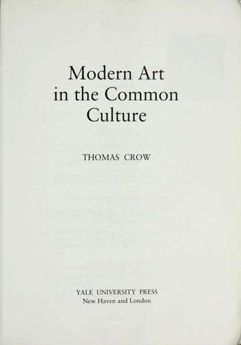 Modern art in the common culture