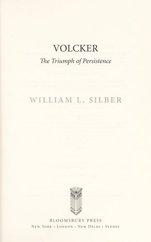 Volcker: the triumph of persistence