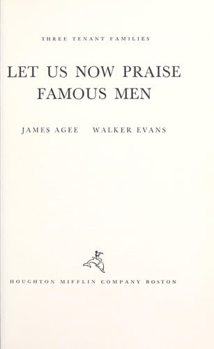 Let us now praise famous men