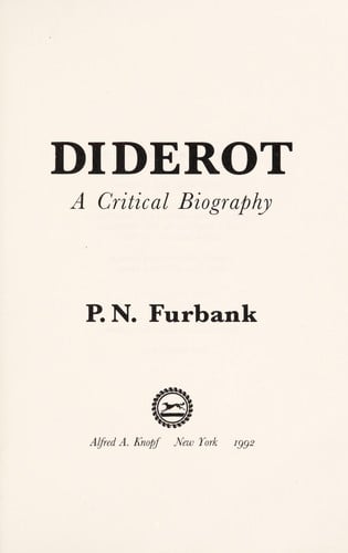 Diderot: a critical biography