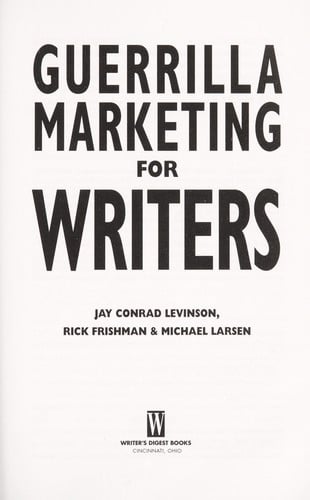 Guerrilla marketing for writers