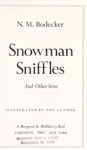 Snowman sniffles and other verse