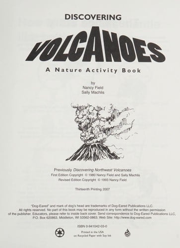 Discovering Northwest volcanoes: a learning and activity book