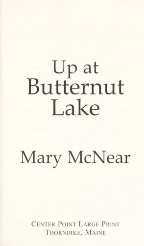 Up at Butternut Lake