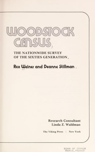 Woodstock census: the nationwide survey of the sixties generation