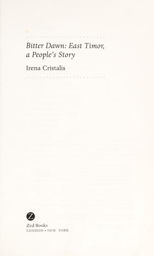 Bitter dawn: a people's story