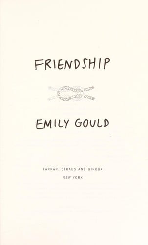 Friendship: a novel