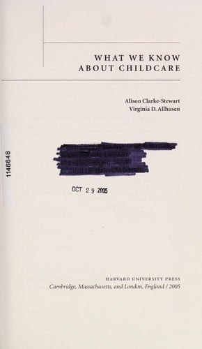 What we know about childcare