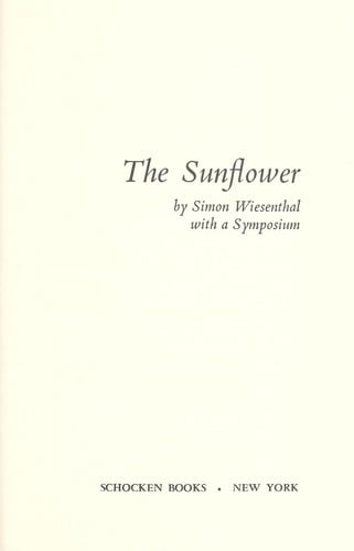 The sunflower: with a symposium