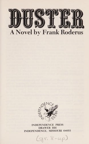 Duster: a novel