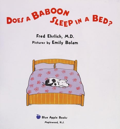 Does a baboon sleep in a bed?