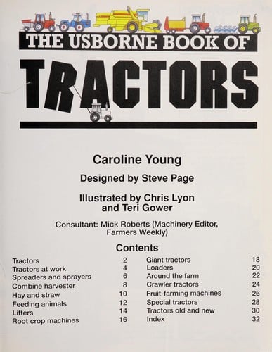 The Usborne book of tractors