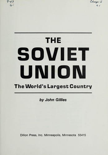 The Soviet Union: the world's largest country