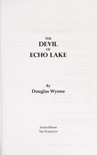 The devil of Echo Lake