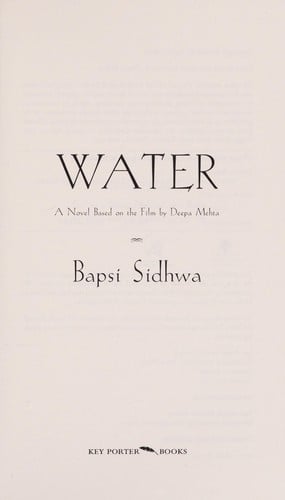 Water: a novel based on the film by Deepa Mehta