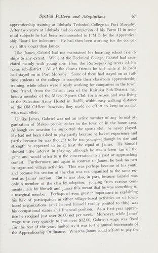 Social images and process in urban New Guinea: a study of Port Moresby.