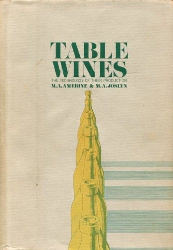 Table wines: the technology of their production
