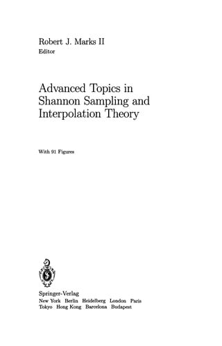 Advanced Topics in Shannon Sampling and Interpolation Theory