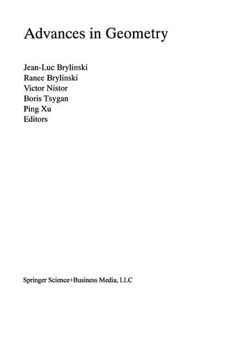 Advances in Geometry