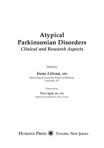 Atypical Parkinsonian disorders
