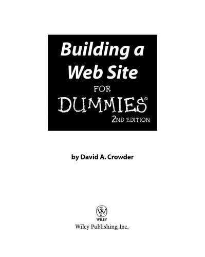 Building a Web site for dummies