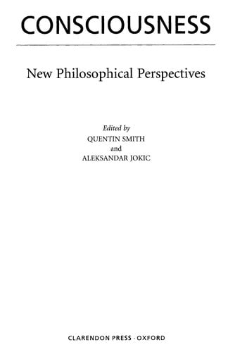 Consciousness: new philosophical perspectives