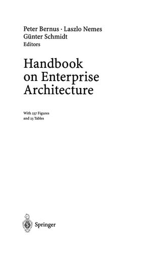 Handbook on Enterprise Architecture