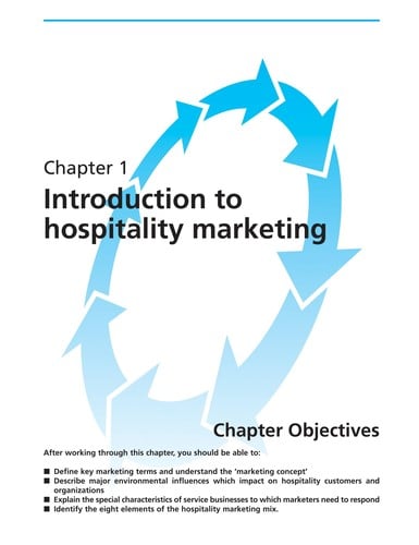 Hospitality Marketing: an Introduction