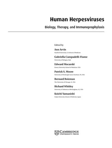 Human herpesviruses: biology, therapy, and immunoprophylaxis