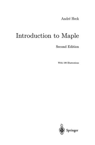 Introduction to Maple