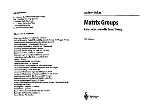 Matrix groups: an introduction to Lie group theory