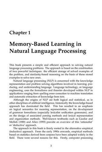 MEMORY-BASED LANGUAGE PROCESSING.