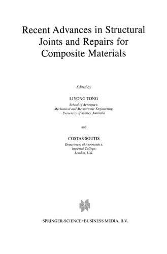 Recent Advances in Structural Joints and Repairs for Composite Materials