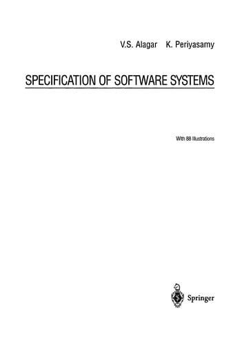 Specification of Software Systems