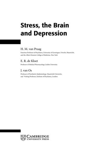 STRESS, THE BRAIN AND DEPRESSION.