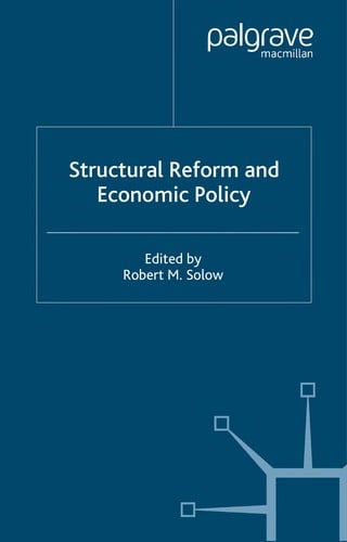 Structural reform and economic policy