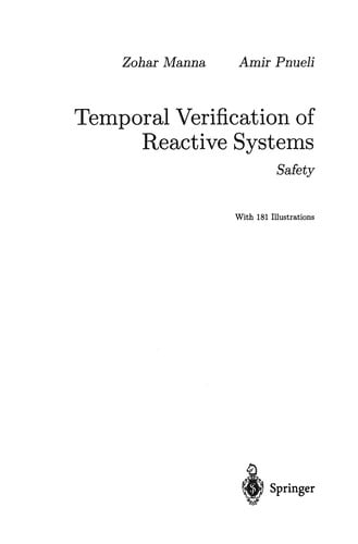 Temporal Verification of Reactive Systems: Safety