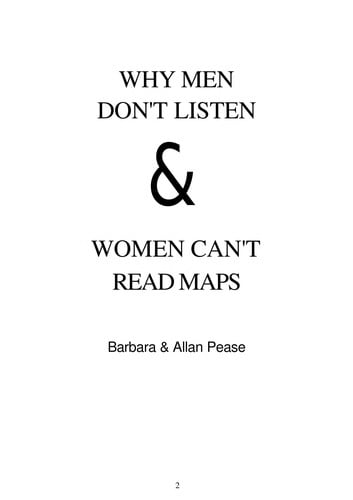 Why men don't listen & women can't read maps