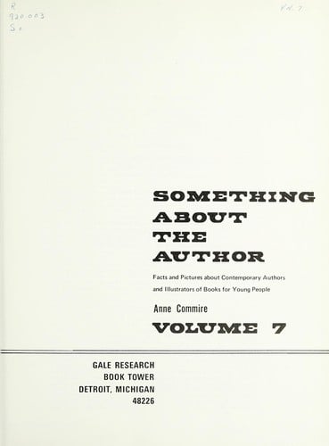 Something About the Author v. 7