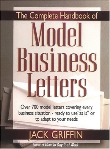 The Complete Handbook of Model Business Letters