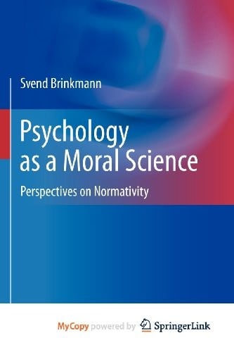 Psychology as a Moral Science