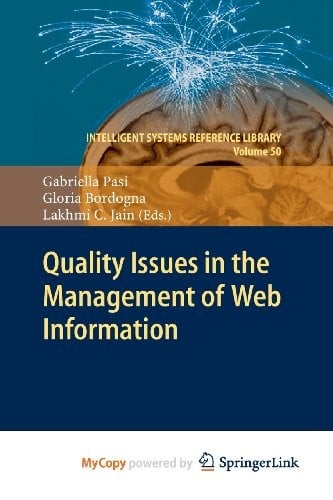 Quality Issues in the Management of Web Information