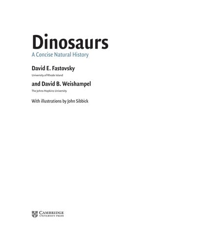 Dinosaurs: a concise natural history
