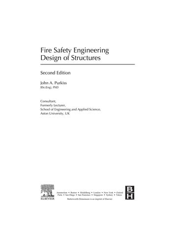 Fire safety engineering : design of structures