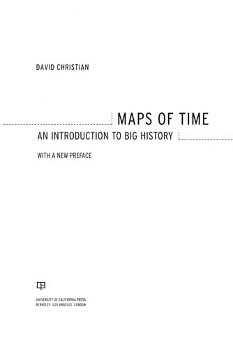 Maps of Time: an introduction to big history