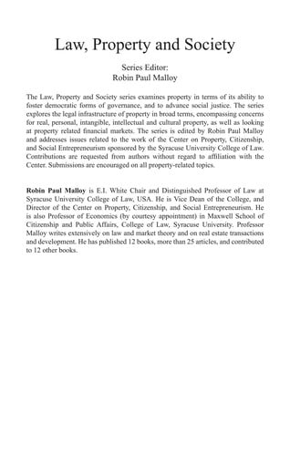 Private property, community development, and eminent domain