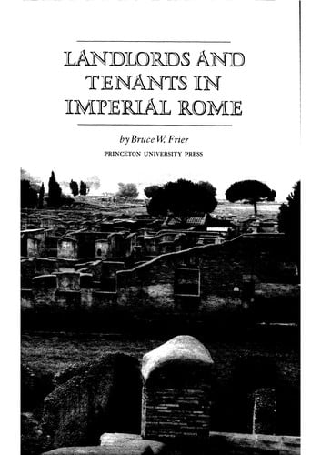 Landlords and tenants in imperial Rome