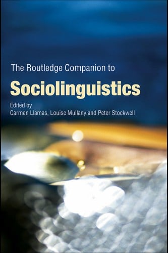 ROUTLEDGE COMPANION TO SOCIOLINGUISTICS; ED. BY CARMEN LLAMAS.