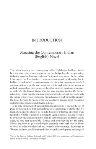 Another canon: Indian texts and traditions in English